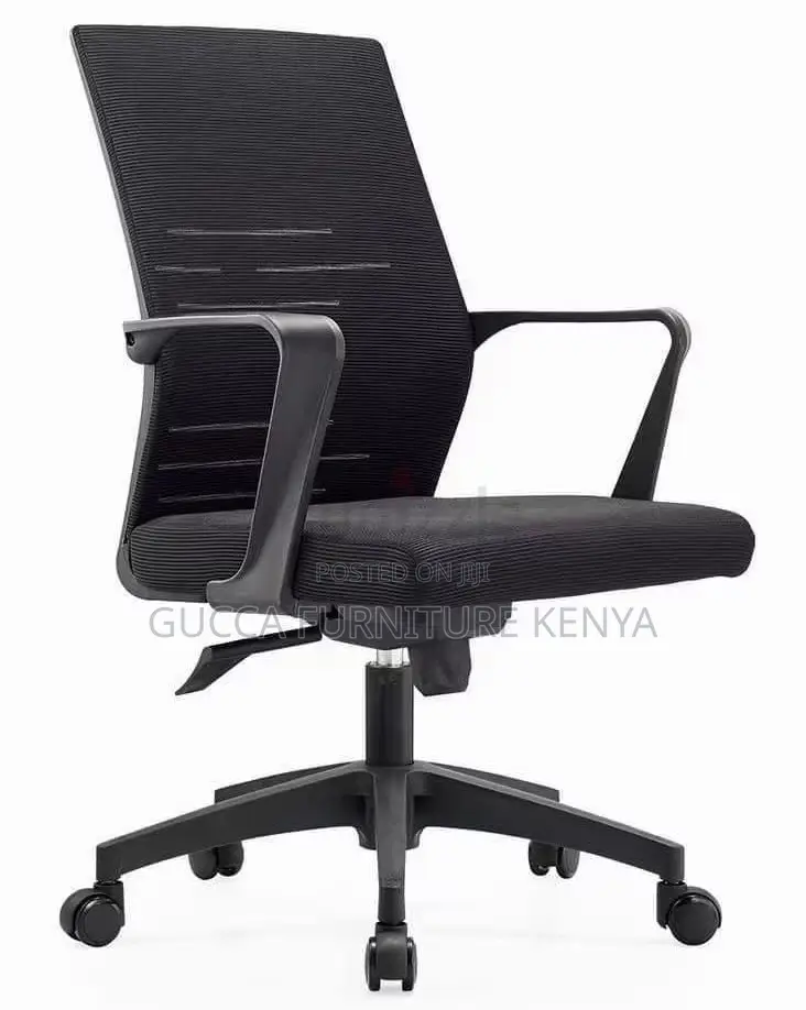 Office Chair: Mid Back Accountant Mesh Swivel Chair