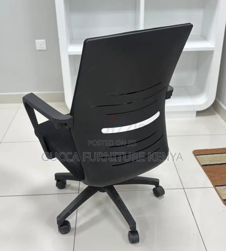 Office Chair: Mid Back Accountant Mesh Swivel Chair