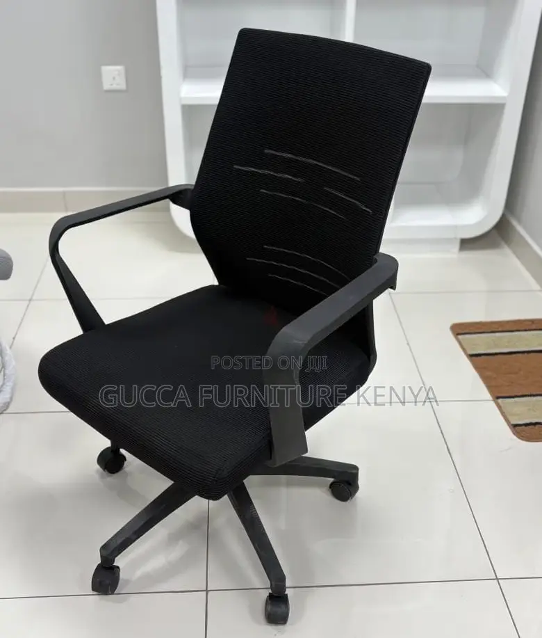 Office Chair: Mid Back Accountant Mesh Swivel Chair