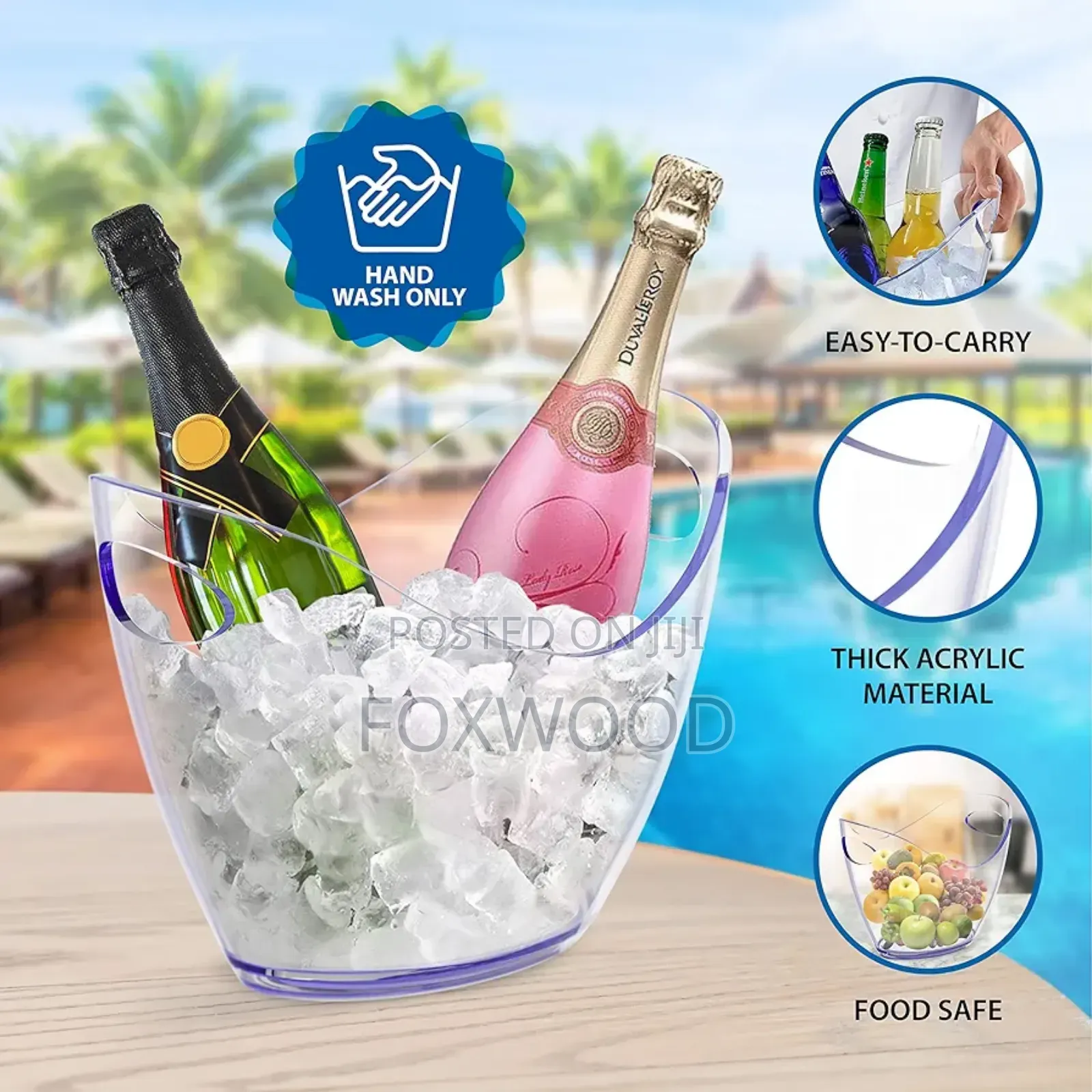 Transparent Ice Bucket 3 Litres