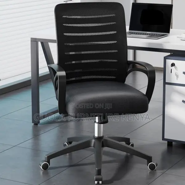 Office Chair Mesh Desk Chair With Tilt Lower Back Support