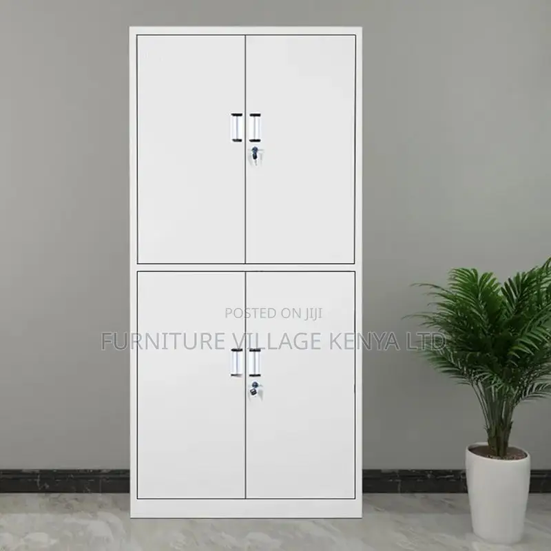 Office Cabinet:4-Door Lockable Metal Office Storage Solution