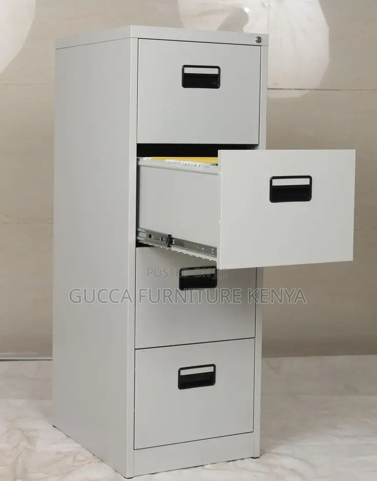 Office Cabinet:4-Drawer Office Metal Frame Storage Cabinet