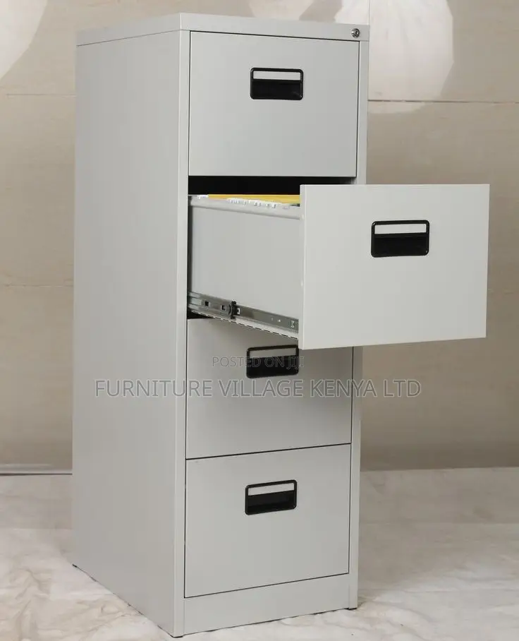 Cabinets:Four-Drawer Steel Office Organizer Cabinet Unit