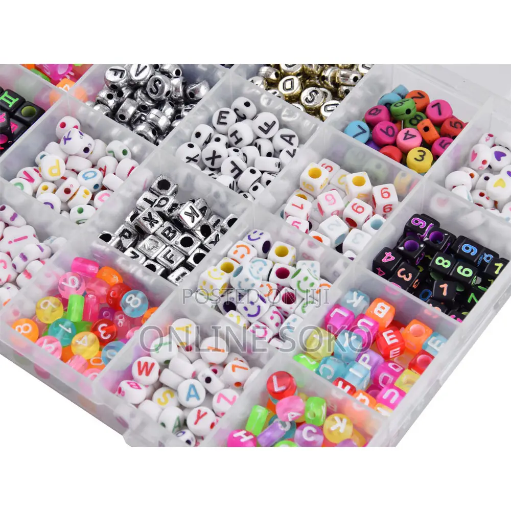 Kids Pre-school Educational Jewelry Making Bead Kit Toy