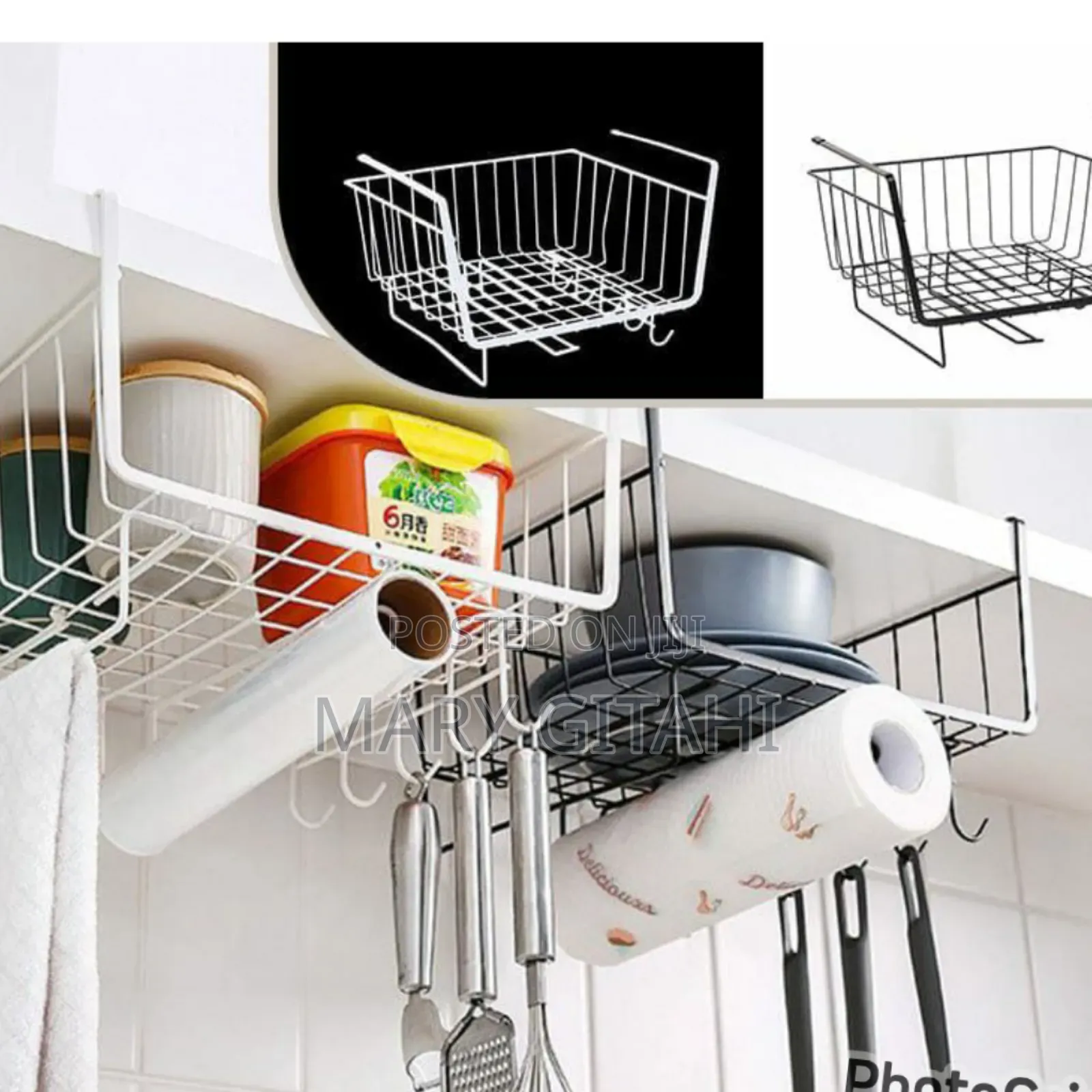 Kitchen Cabinet Under Shelf Double-Layer Storage Rack