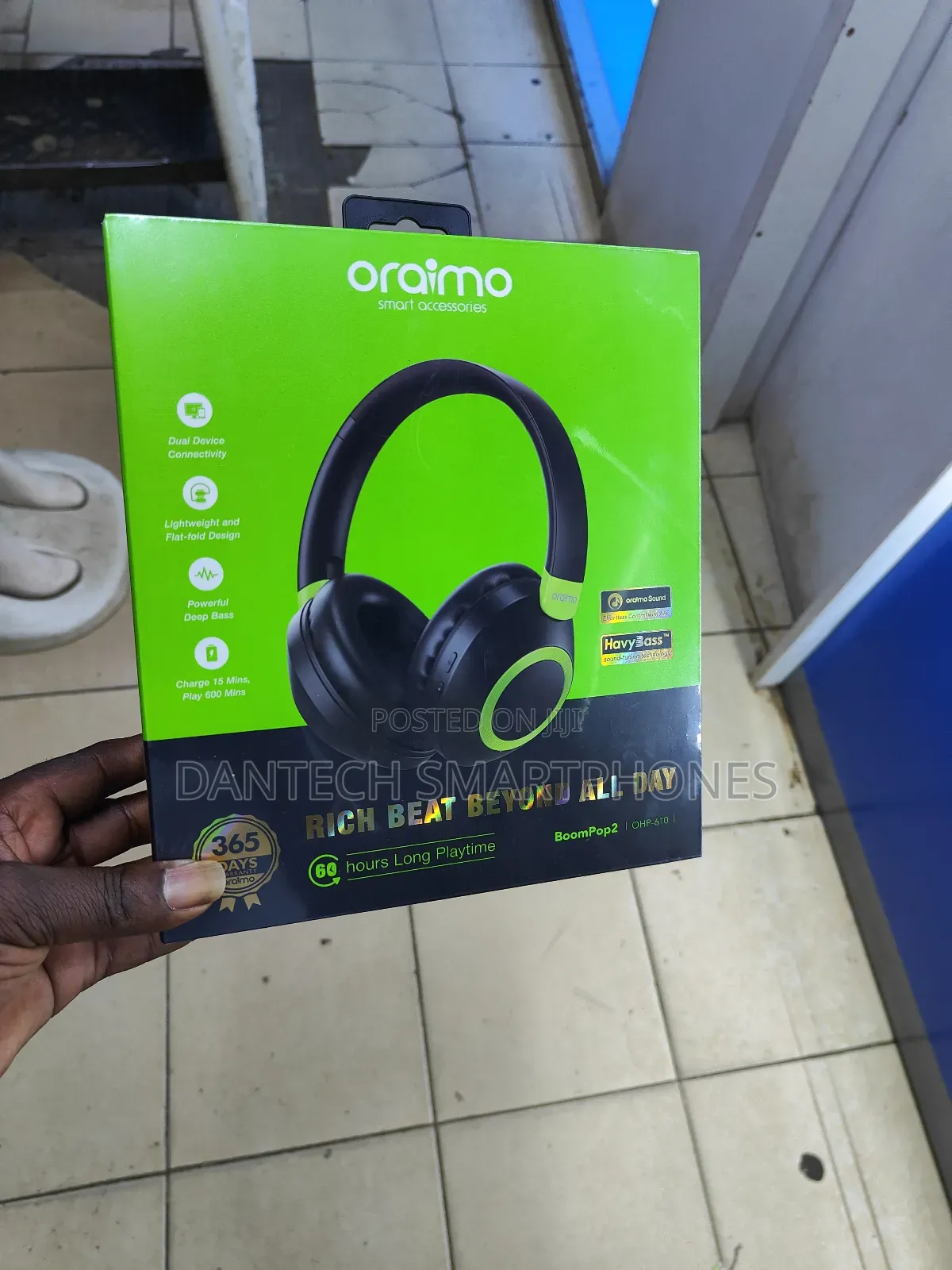 Oraimo Wireless Headphones.Boompop2.