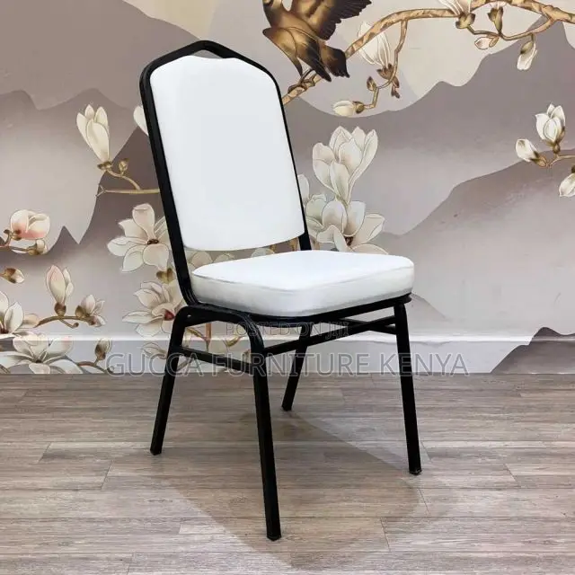Office Chair:Banquet Restaurant Chair Iron Frame Upholstered