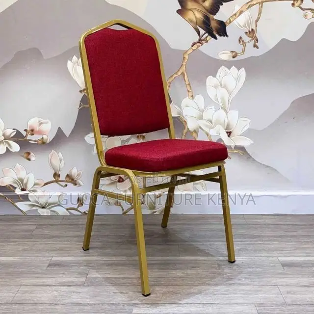 Office Chair:Banquet Restaurant Chair Iron Frame Upholstered