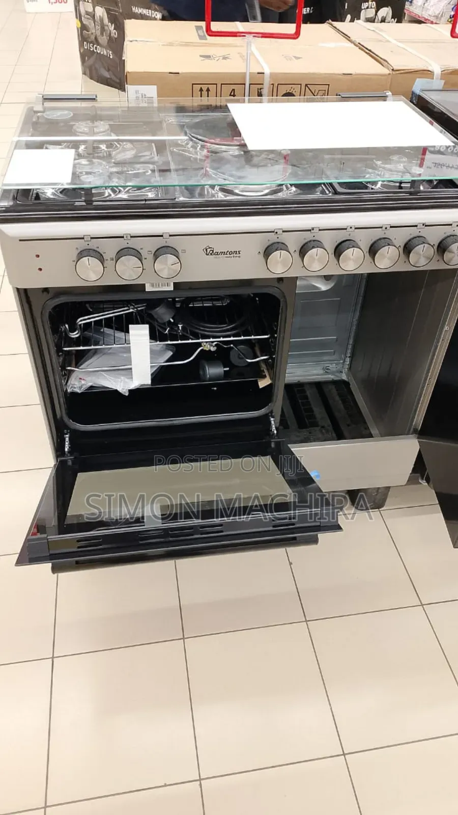 Ramtons Rf/496- 60*90 Cooker. Gas Compartment