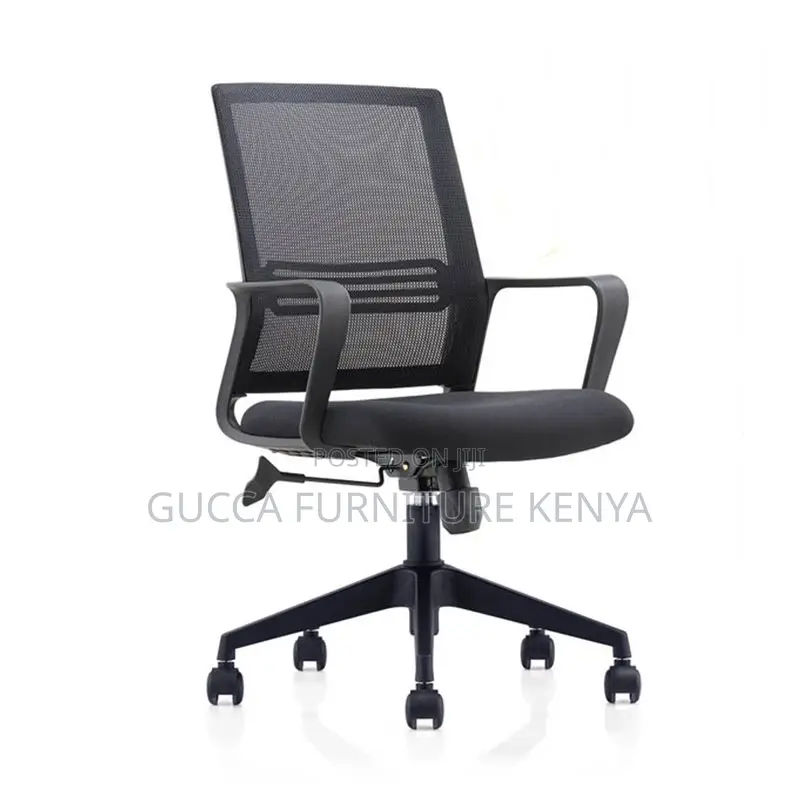 Office Chair:Captain Office Mesh With Upholstered Finish