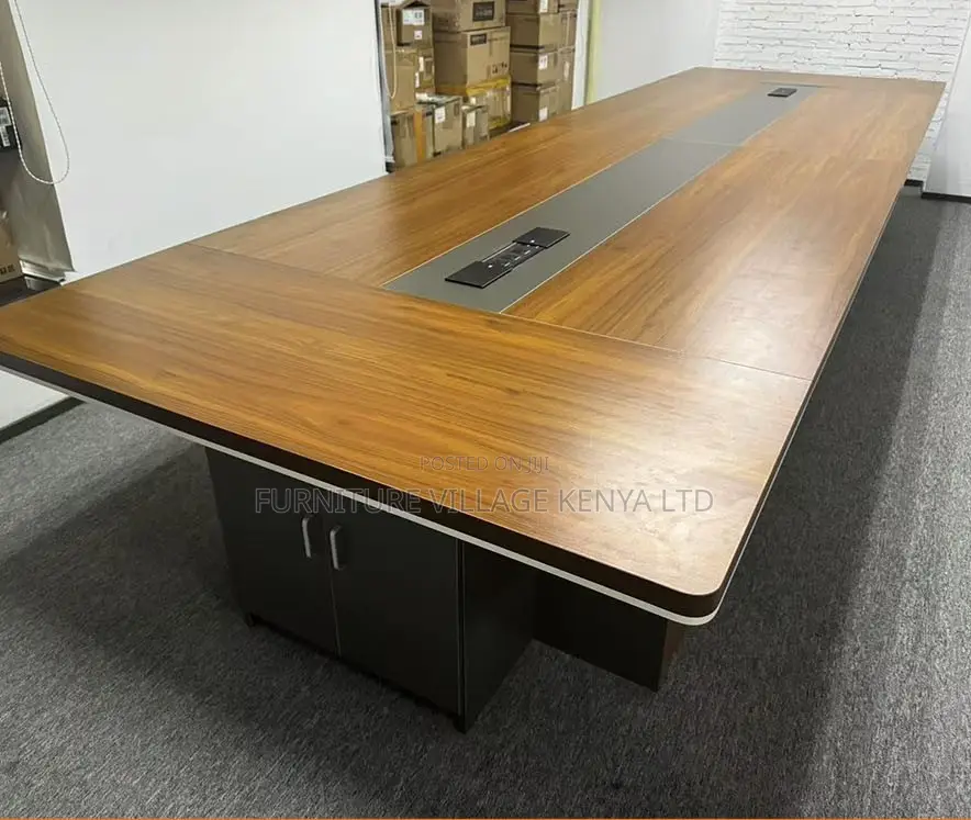 Office Table:Solid Timber Boardroom Table – 3 Meter Length