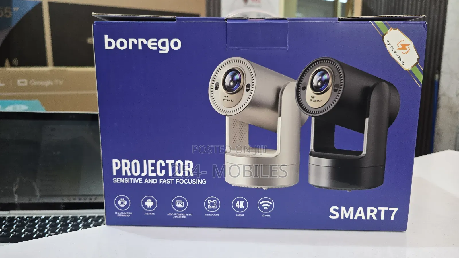 Borrego T7 Smart Wifi Full Hd Projector