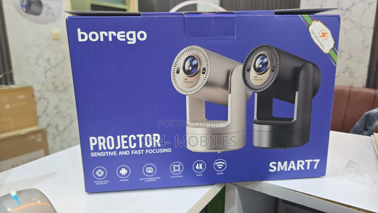 Borrego T7 Smart Wifi Full Hd Projector