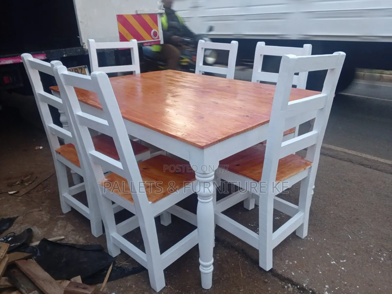 6 Seater Pine Dining Set
