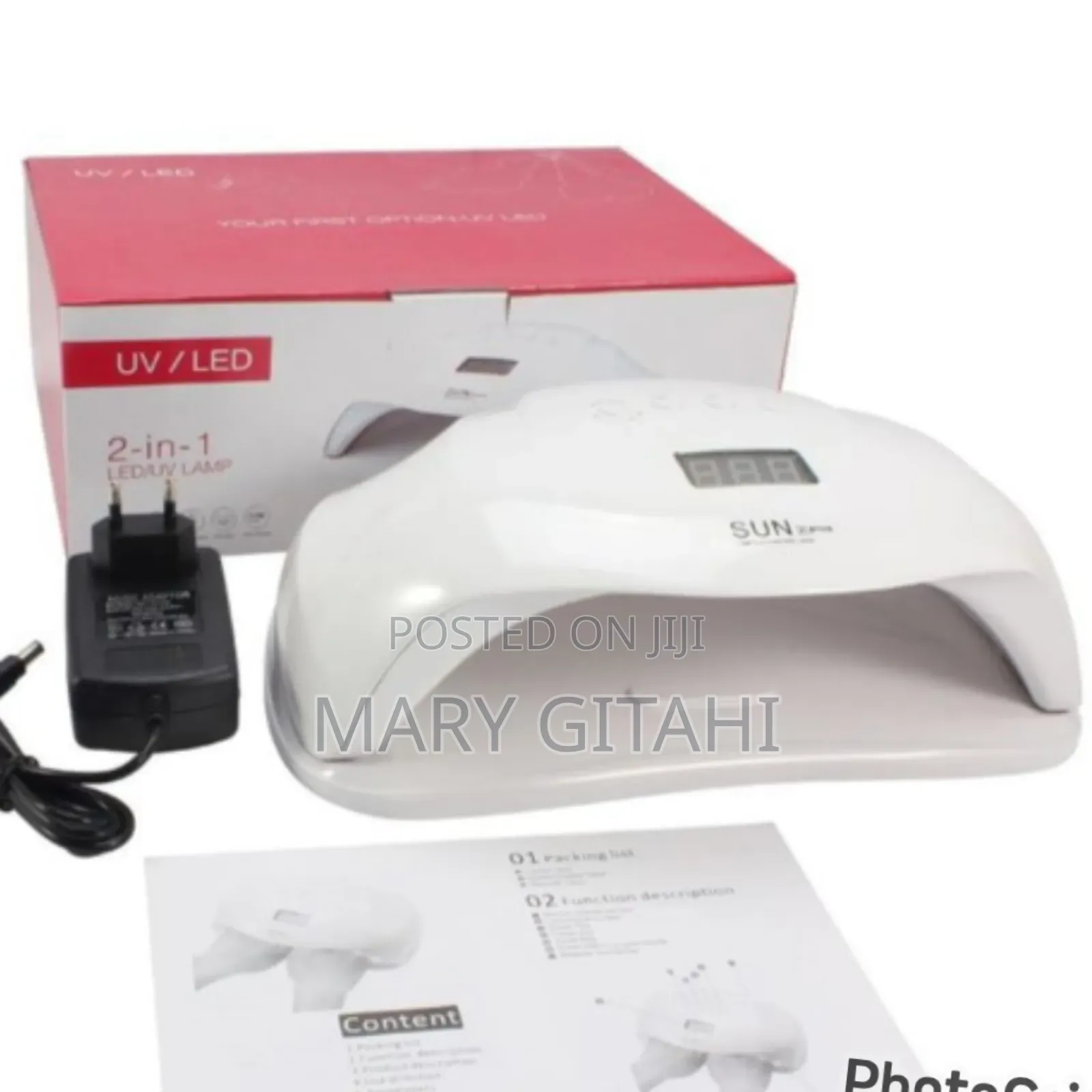 New Durable 2 in 1 (Double Hands) Professionaluv/Lednaillamp