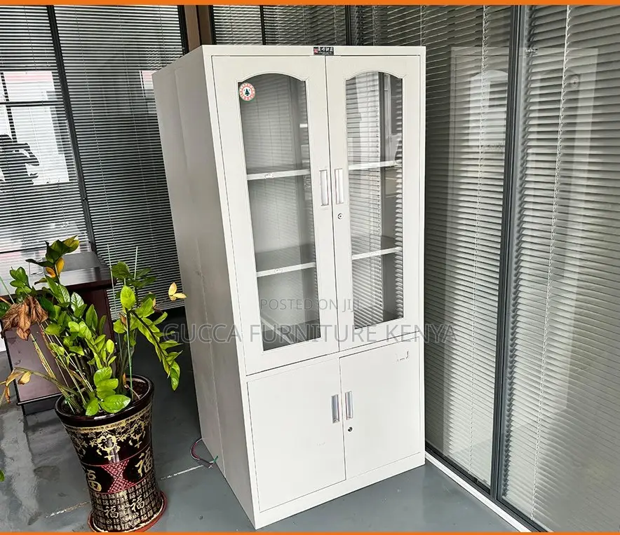 Office Cabinet;2-Door Lockable Storage Unit in Steel