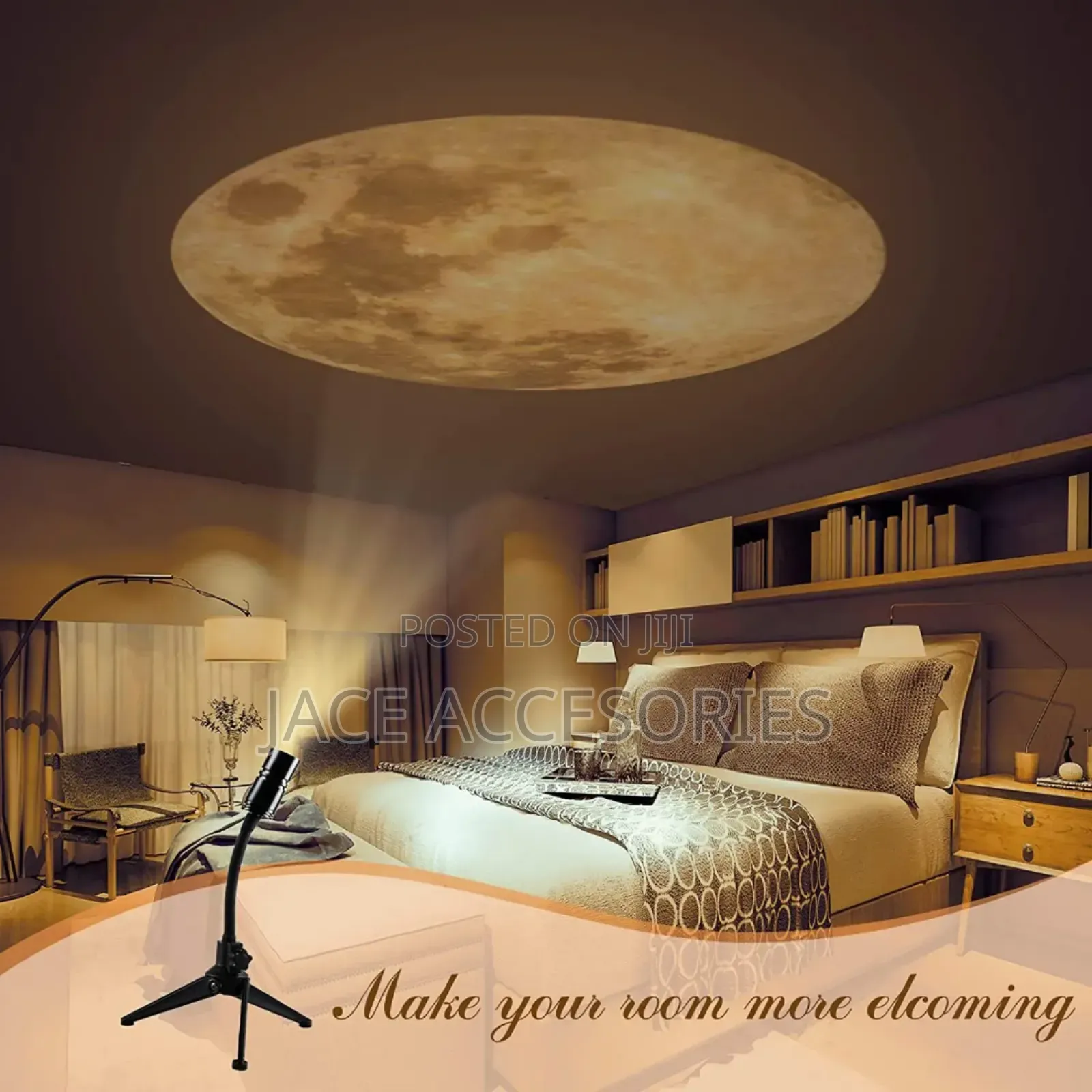 2 In 1 Earth Moon Projection Lamp