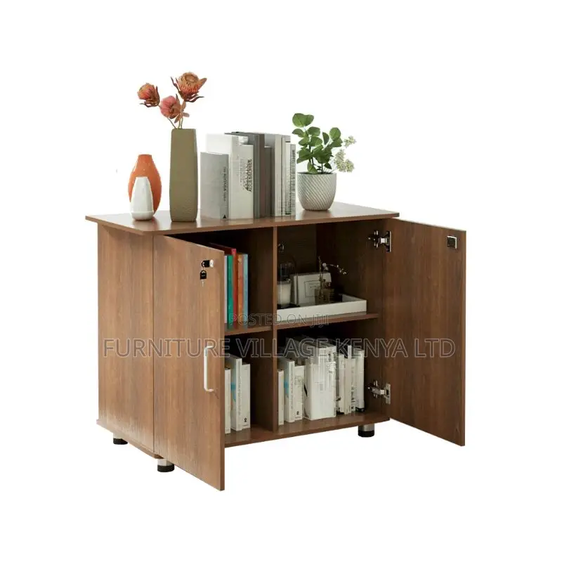 Office Cabinet:Dual-Compartment Standing Storage Cabinet
