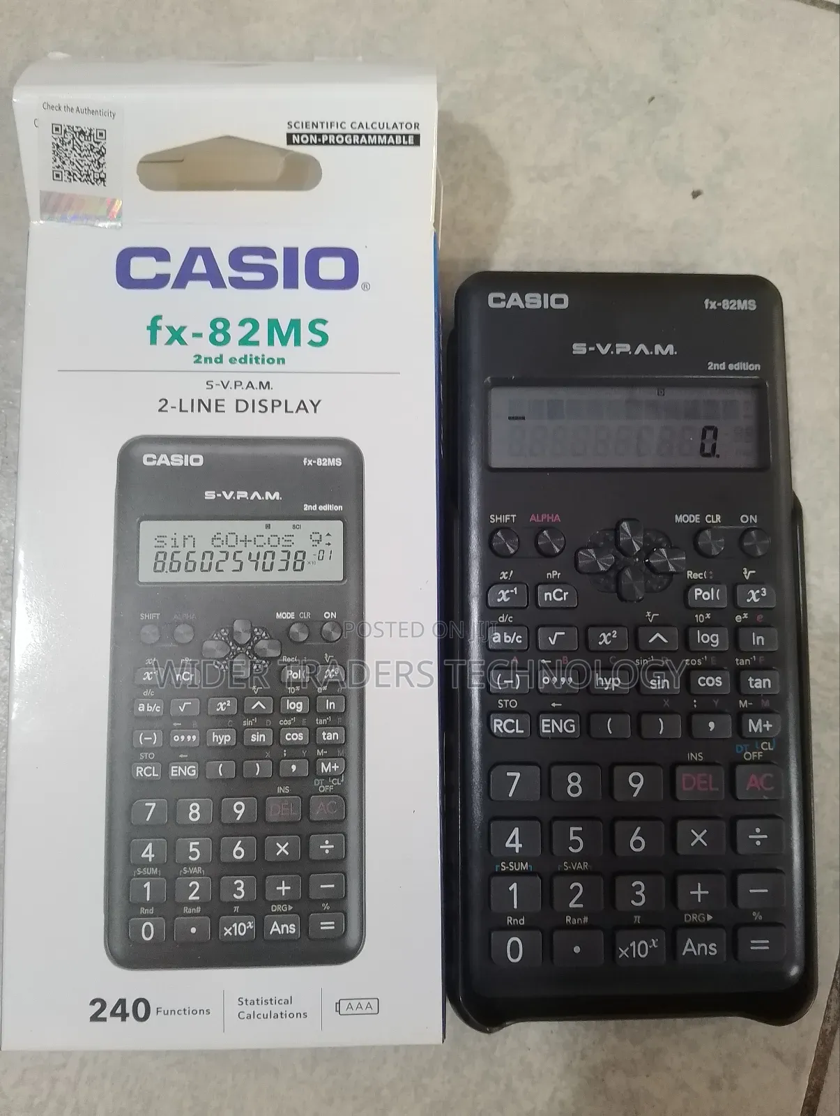 Casio 82ms Calculator Original