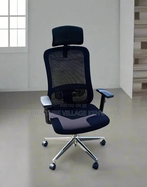 Office Chair: Modern Lumbar-Adjusting Ergonomic Office Seat
