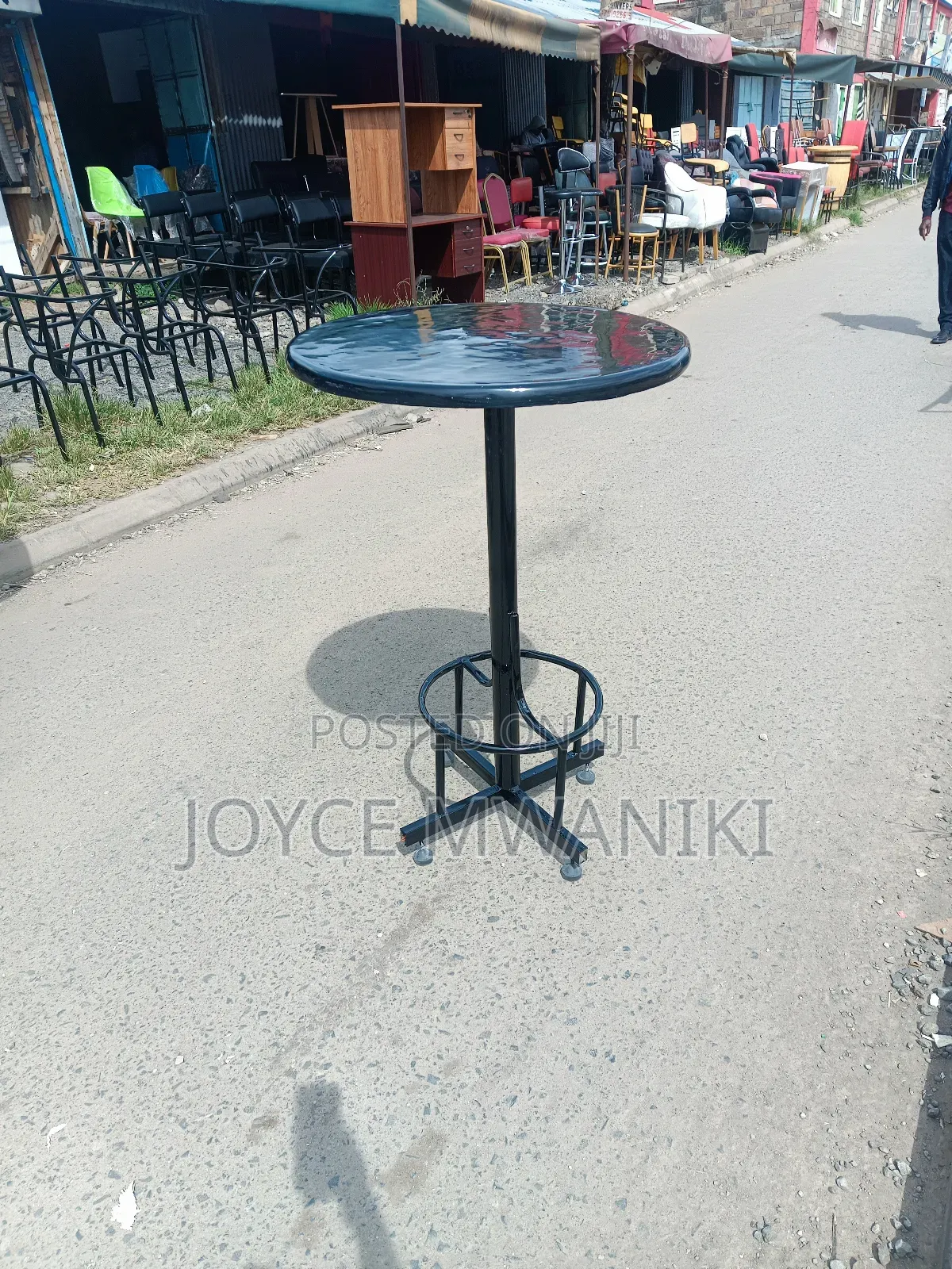 High Bar Table or Counter Table Black 