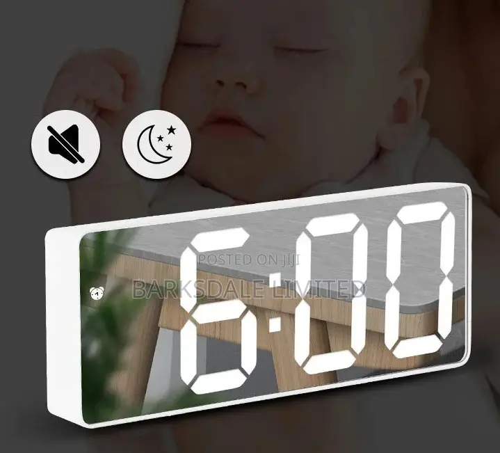 FGTH Digital Alarm Clock With Led Display, Usb Sensor