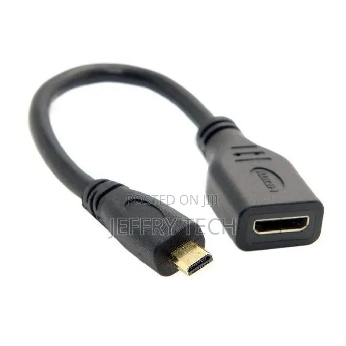 Micro Hdmi Type D Male to Hdmi Type a Female Cable Adapter C