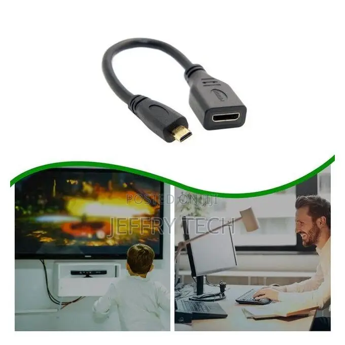 Micro Hdmi Type D Male to Hdmi Type a Female Cable Adapter C