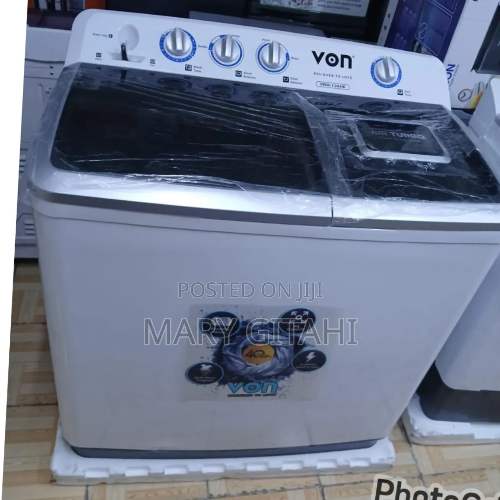 Von 13kg Twin Tub Washing Machine