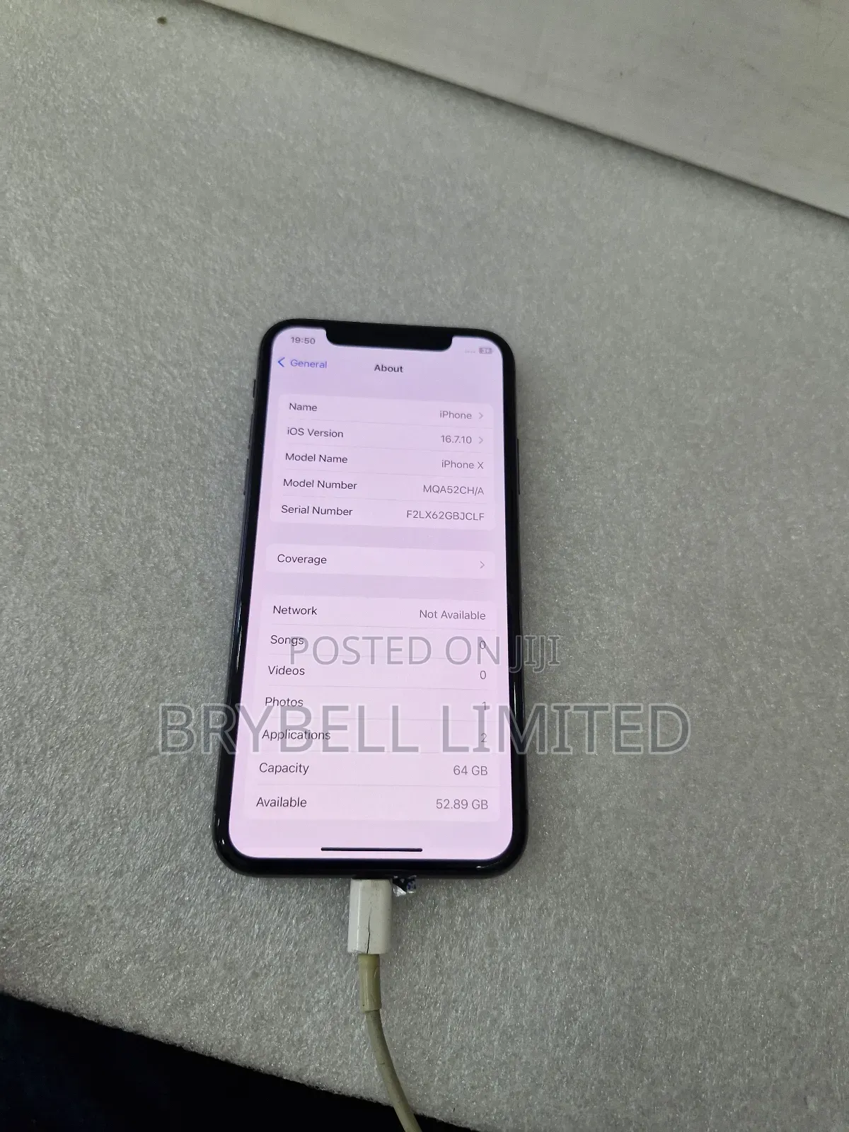 Apple iPhone X 64 GB Black