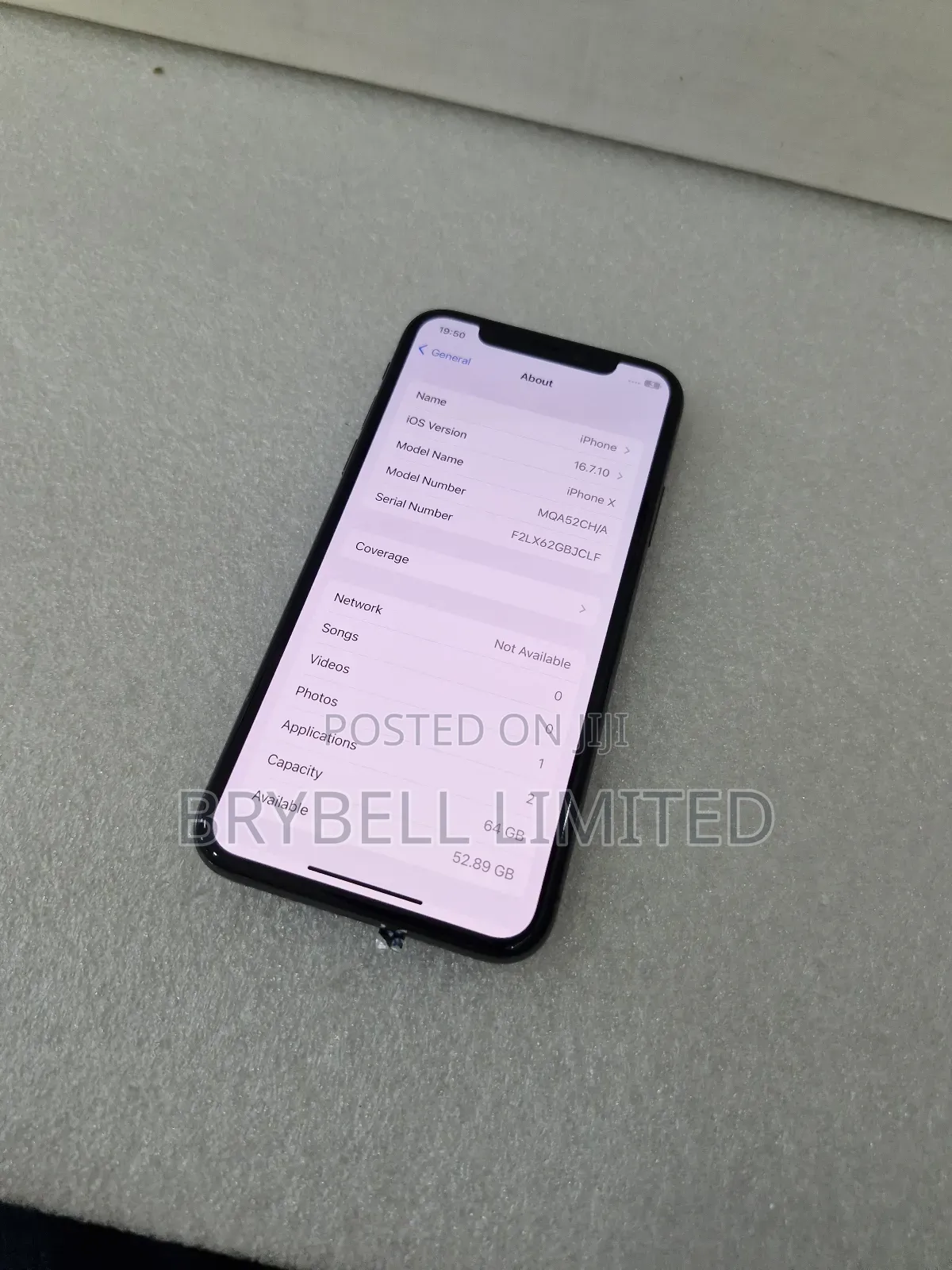 Apple iPhone X 64 GB Black