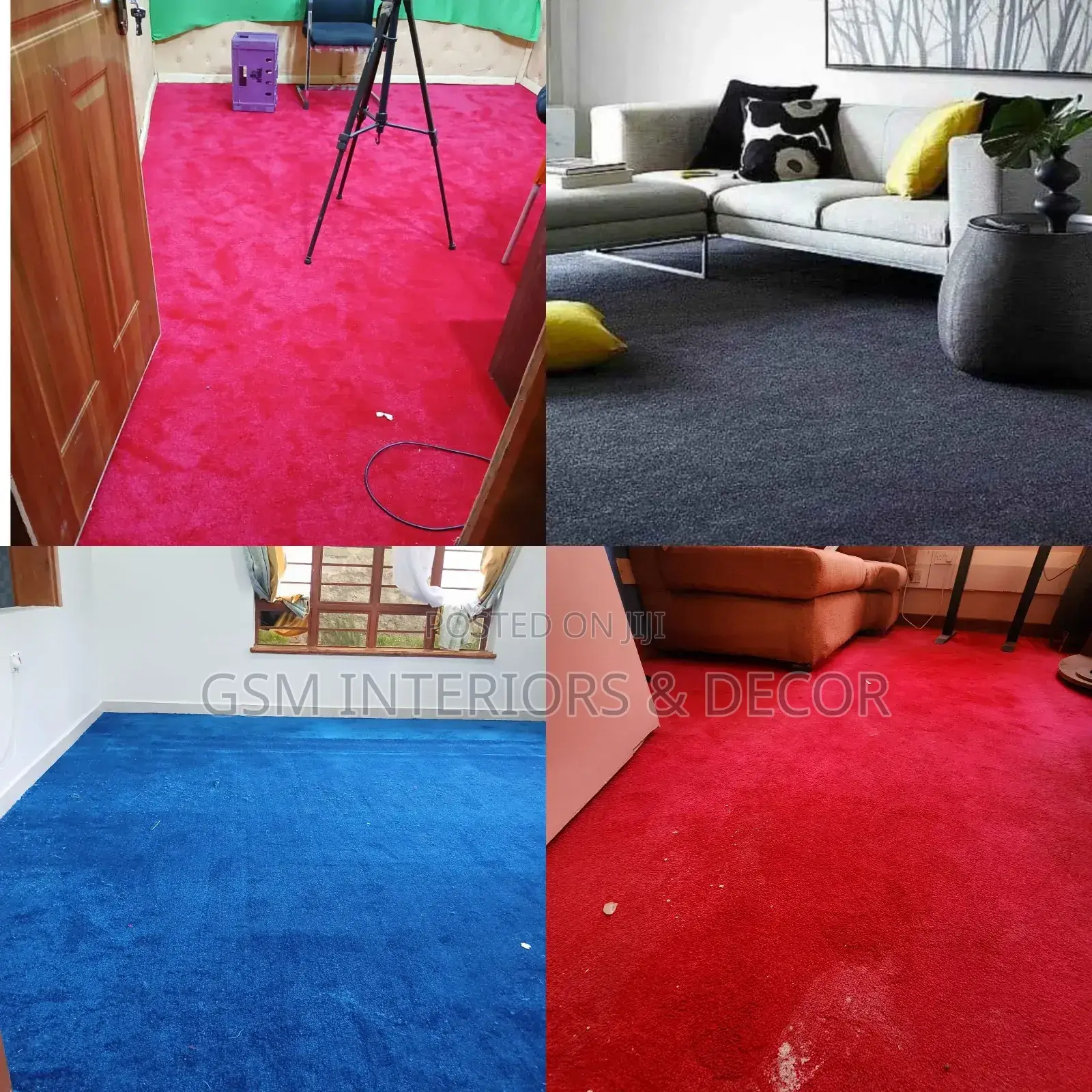Red Blue Grey and Maroon Wall to Wall Carpets Red Carpets