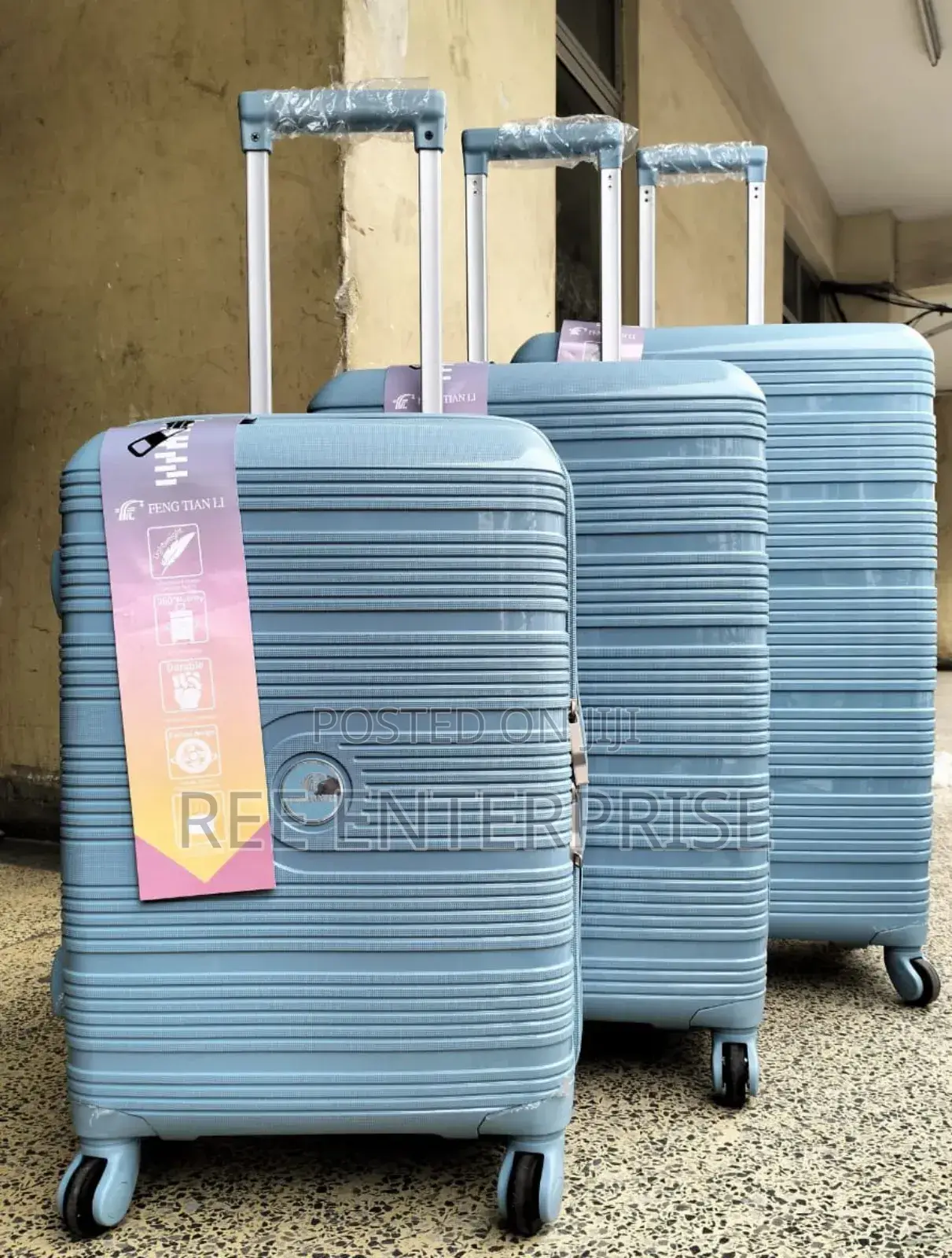 New Unbreakble Laxurious 3 in 1rubber Suitcase Travel Bag