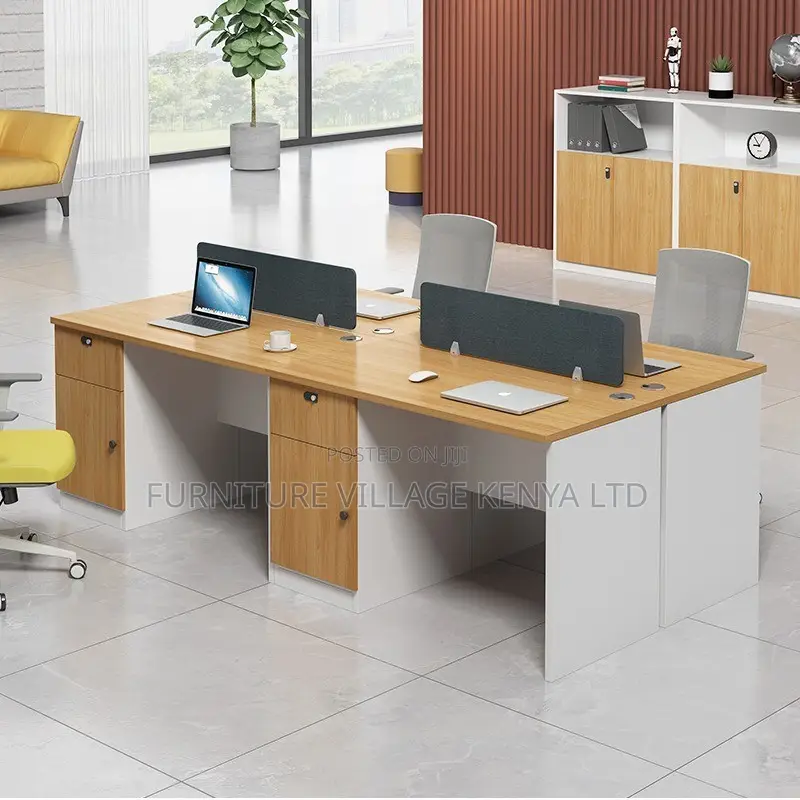 Office Desk:Sleek One-Meter Office Single Staff Desk