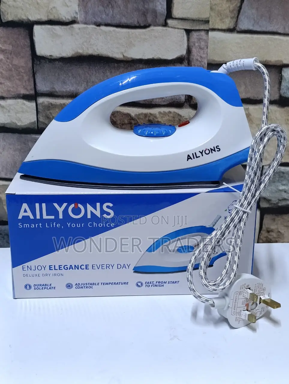 Ailyons Hd-198a Electric Dry Iron Box White Blue
