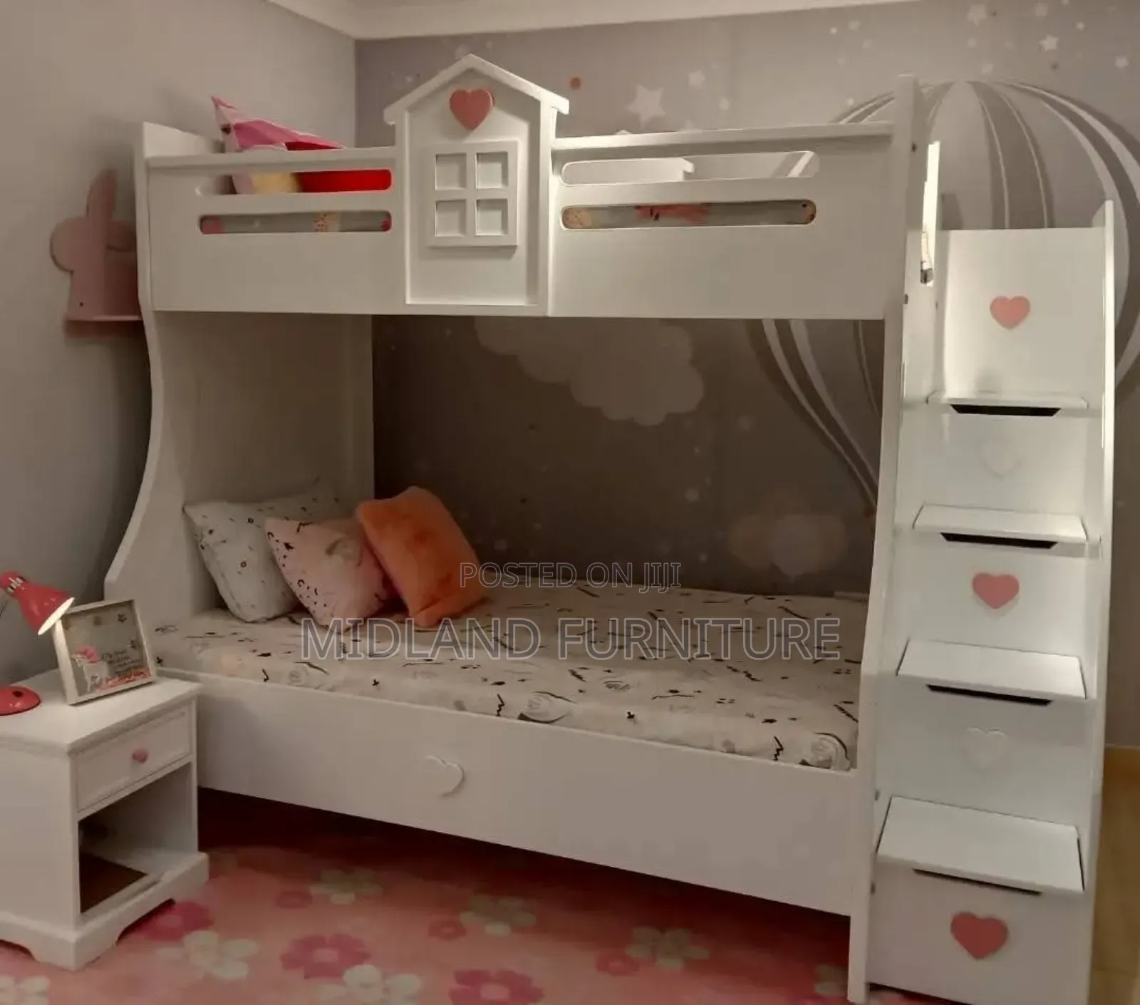 White Bunk Beds for Children