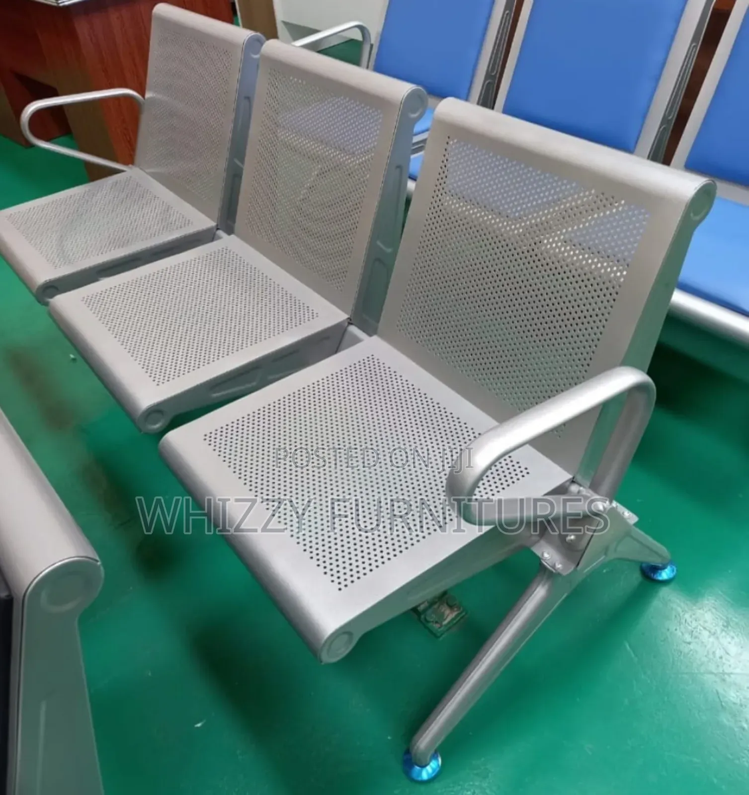 Silver Client Waiting Chair