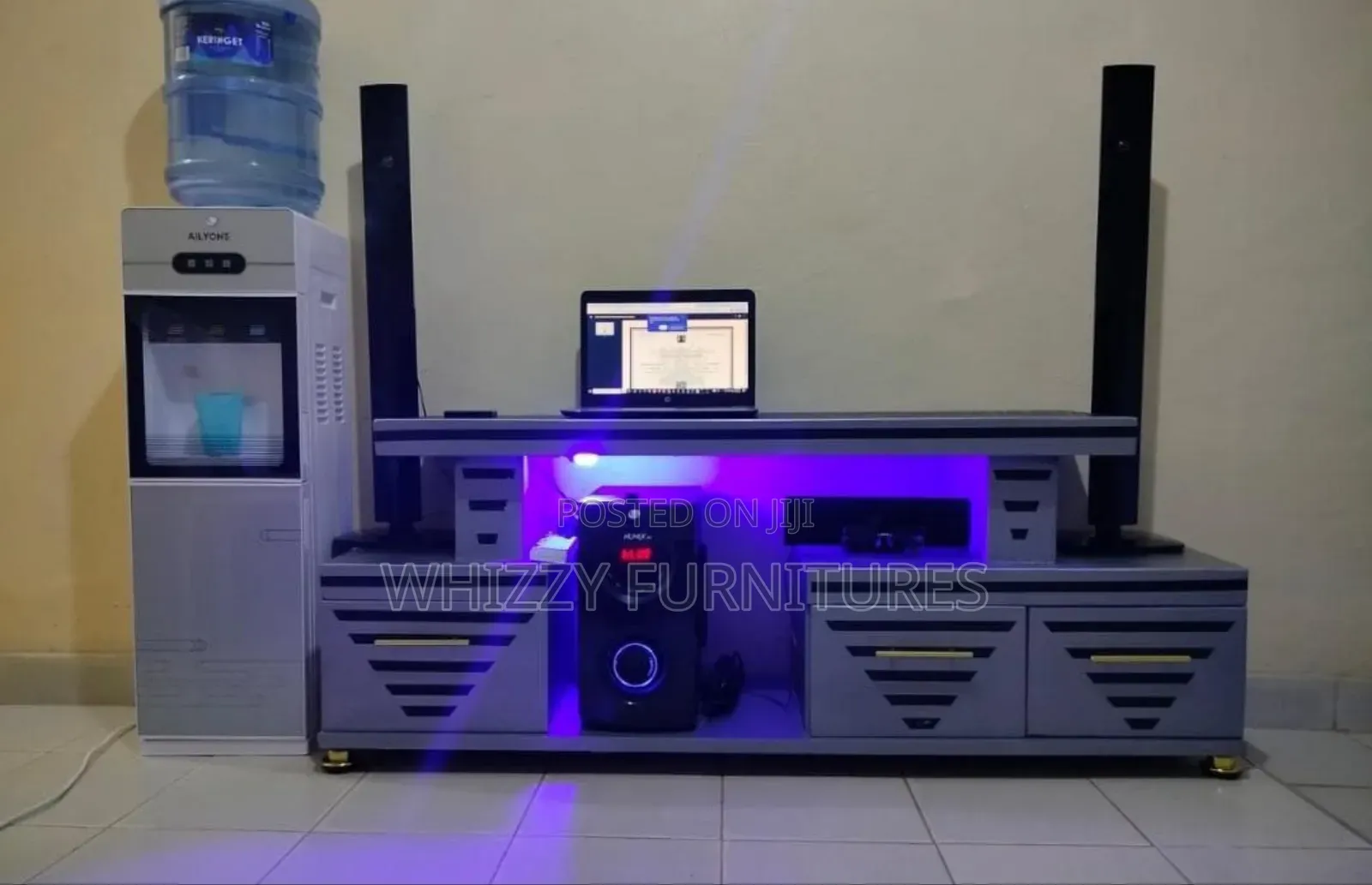 Gray -Tv Stand