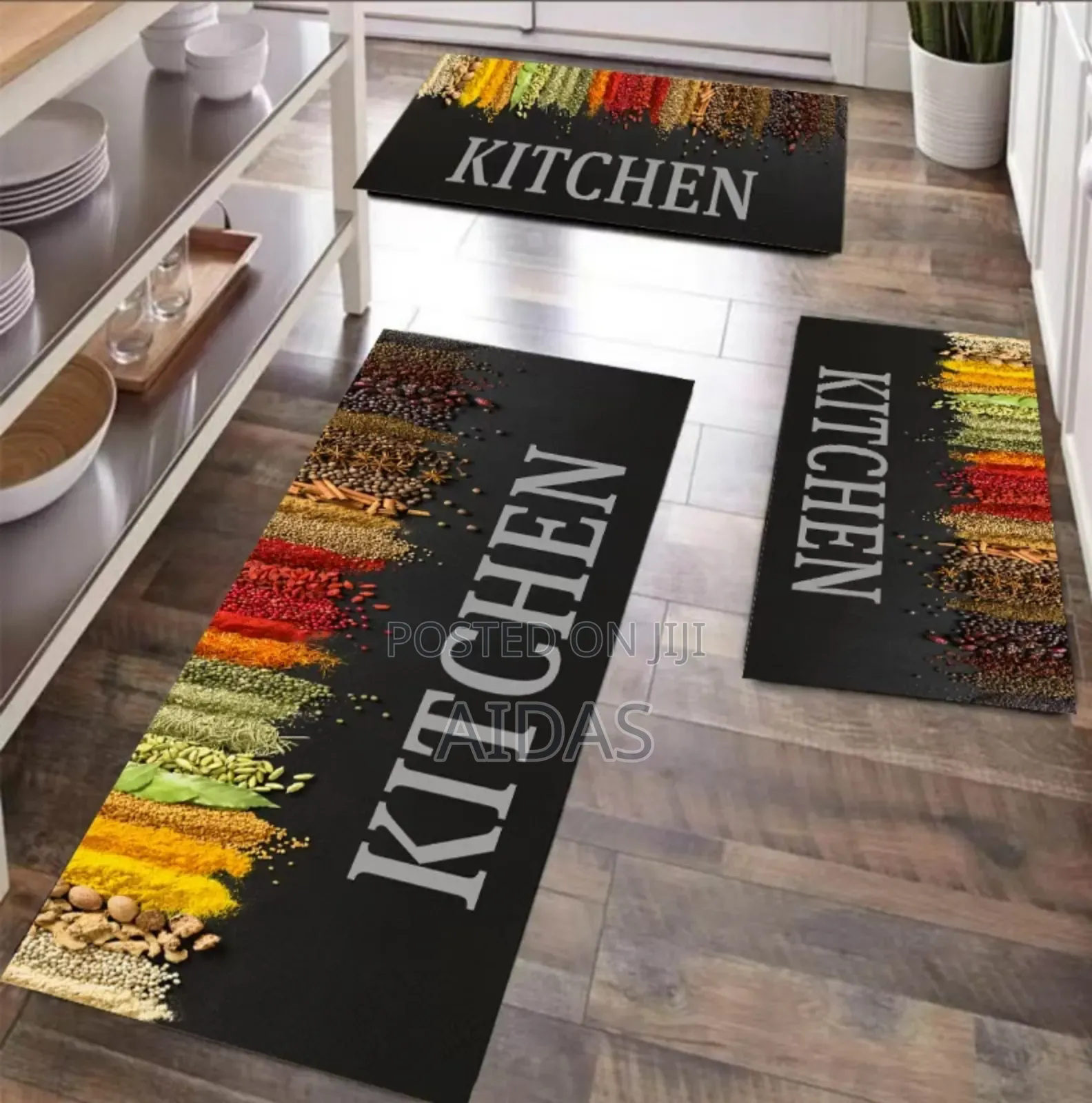 3 Pc Unbinded Kitchen Mat