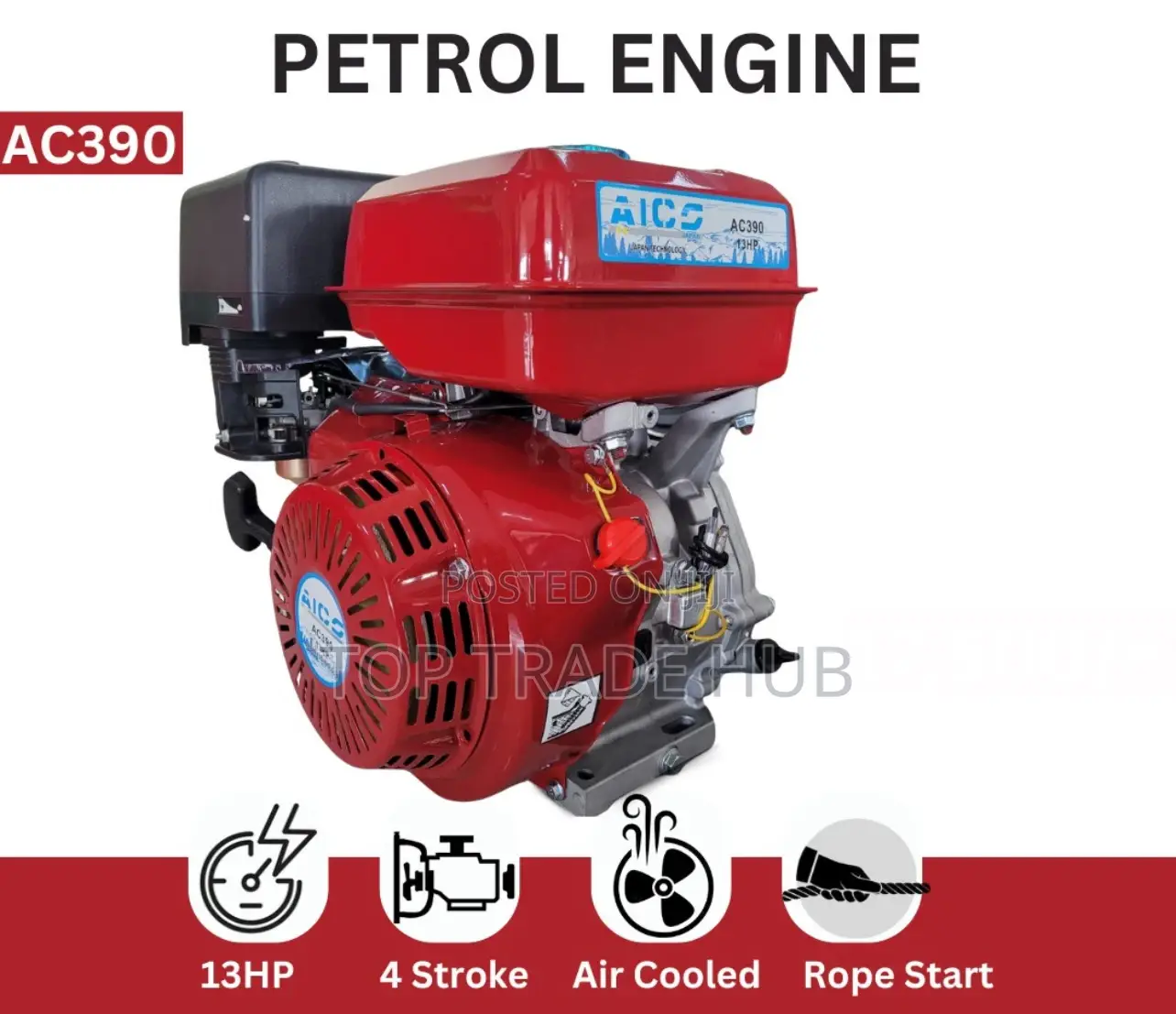 Robust Aico Agricultural Petrol Engine 13hp