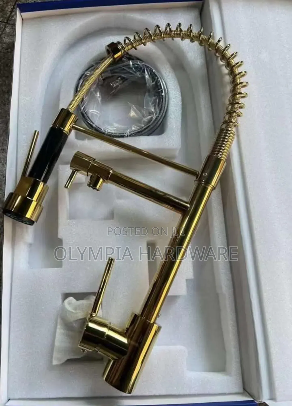 Gold Kitchen Mixer Tap (Pillar)