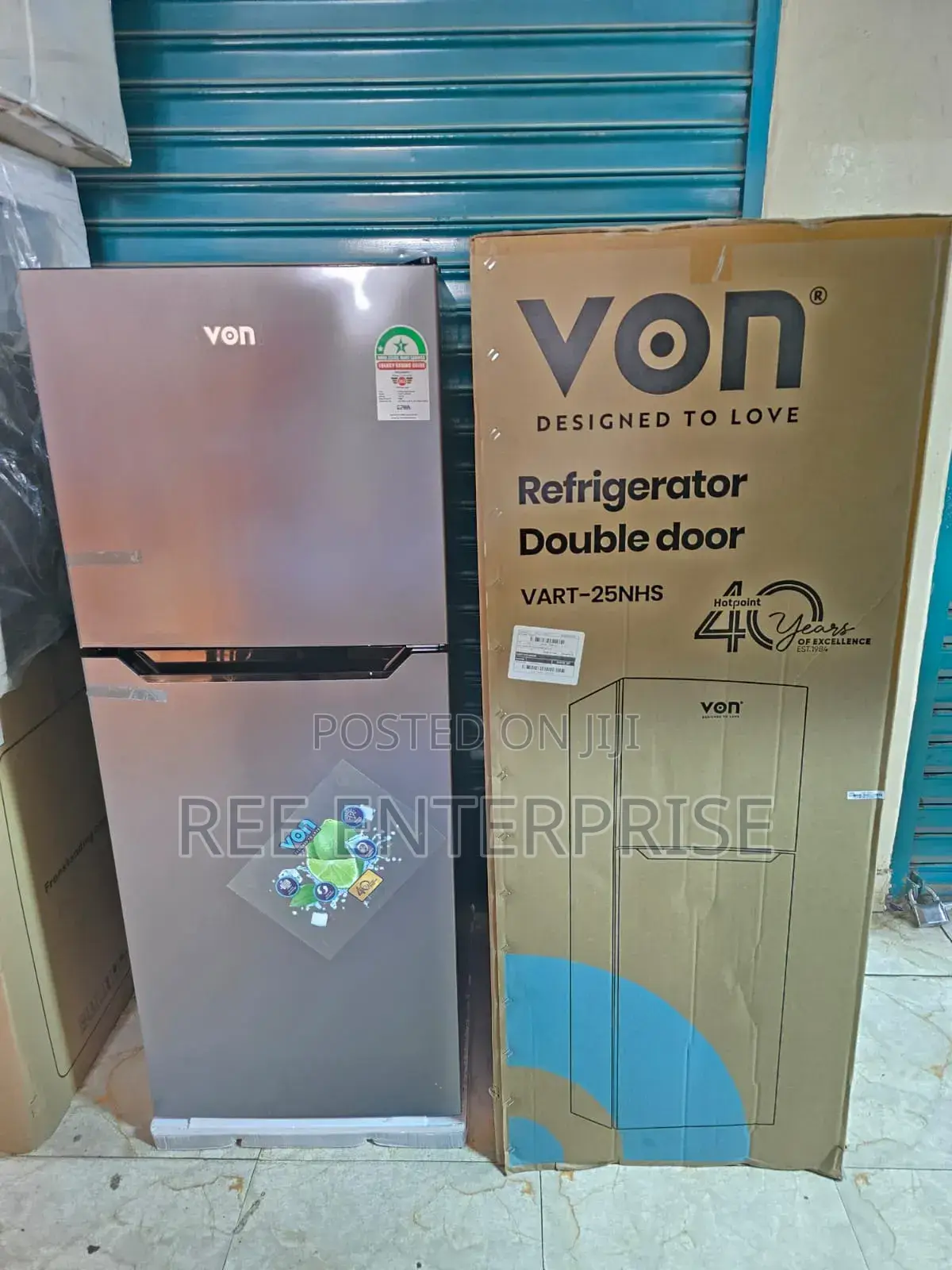 Double Door Fridge Von 220litrs No Frost Refrigerator