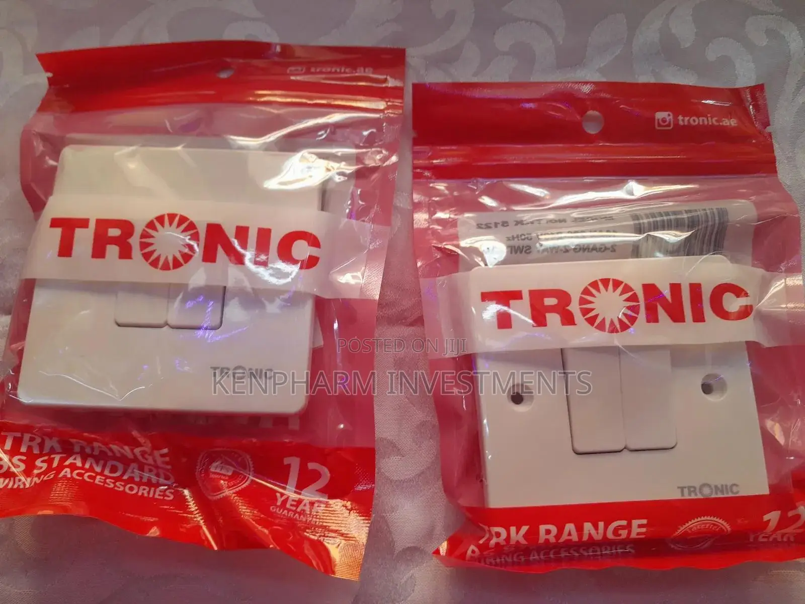 Tronic 2 Gang 2 Way Switch; Trs110