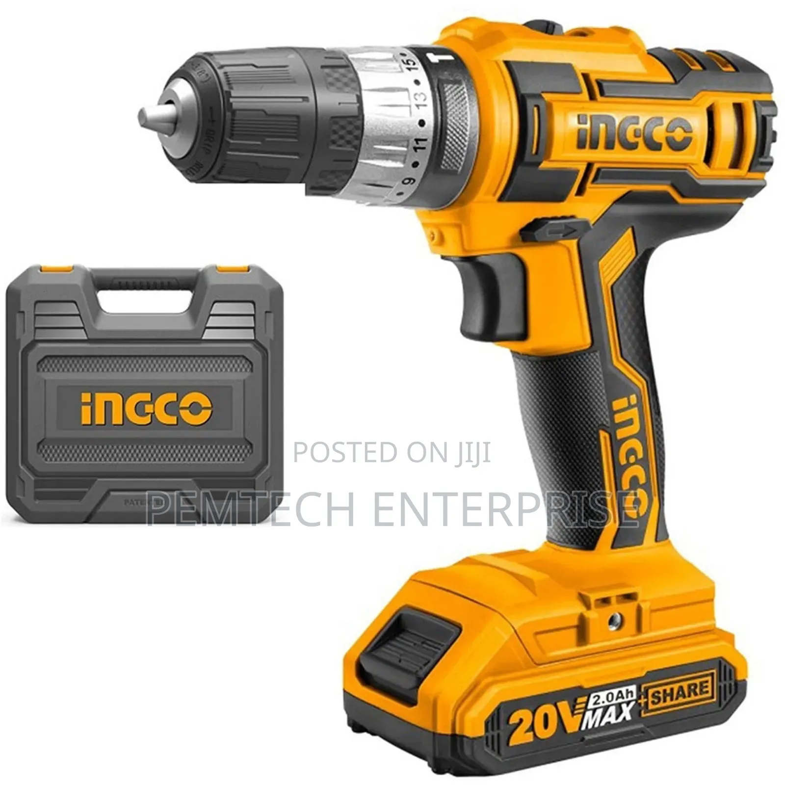 20v Cordless Hammer Drill (45nm) Ingco Cidli200215