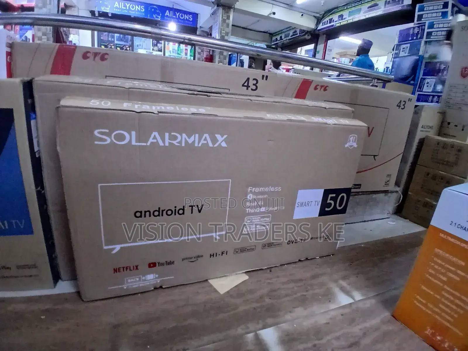 Solarmax 50 Inches Smart Android Frameless Tv