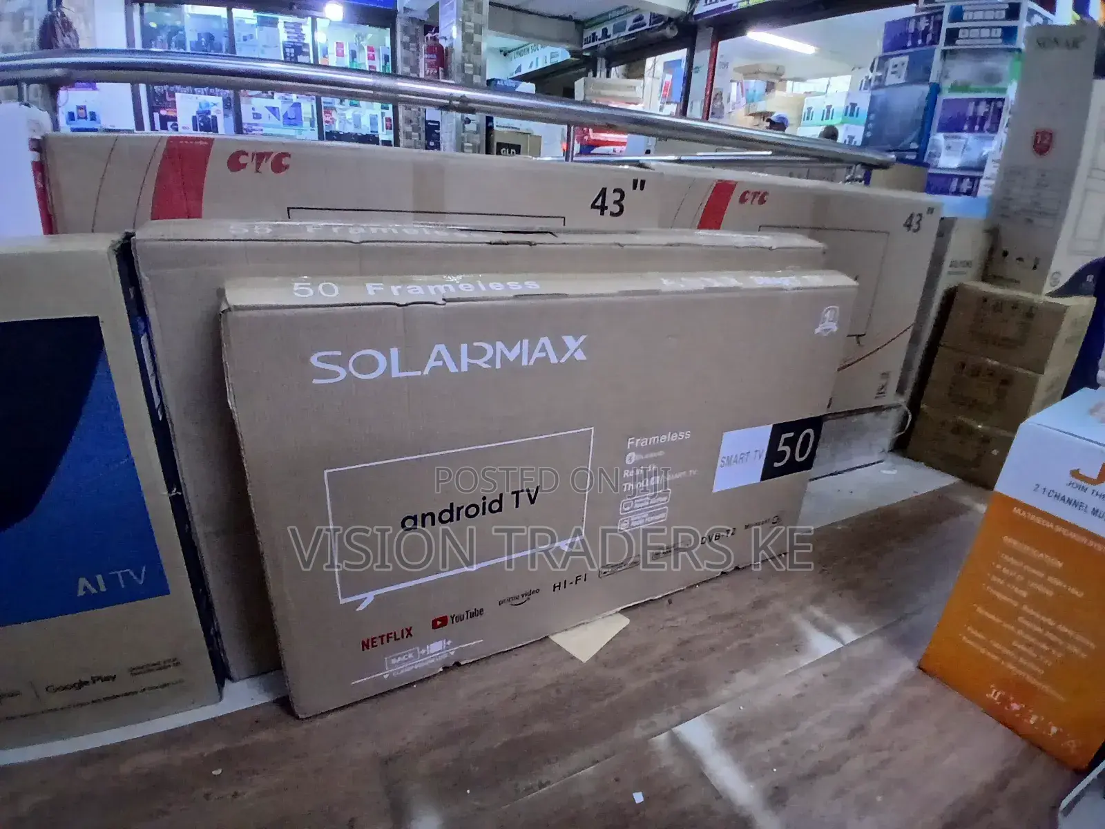 Solarmax 50 Inches Smart Android Frameless Tv