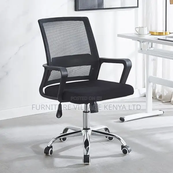 Office Chair:Office Mesh Task Chair With Mobility Wheels
