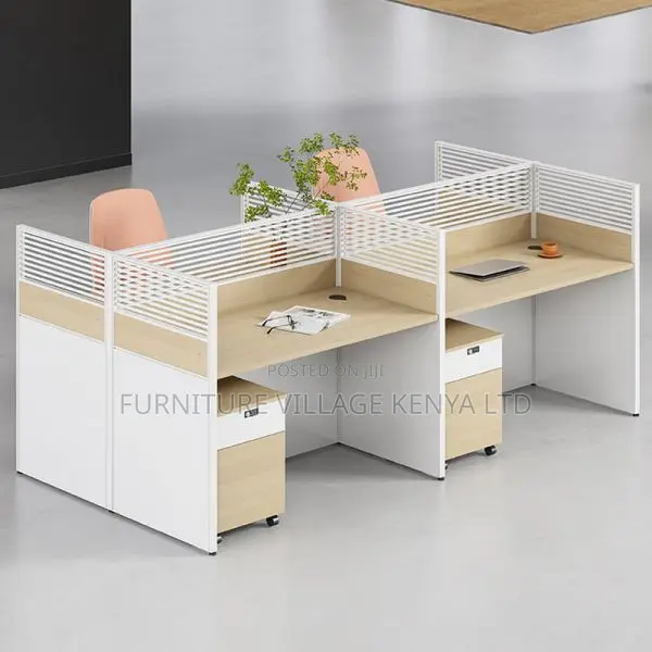 Workstations: Modular 4-Person Shared Collaboration Desk