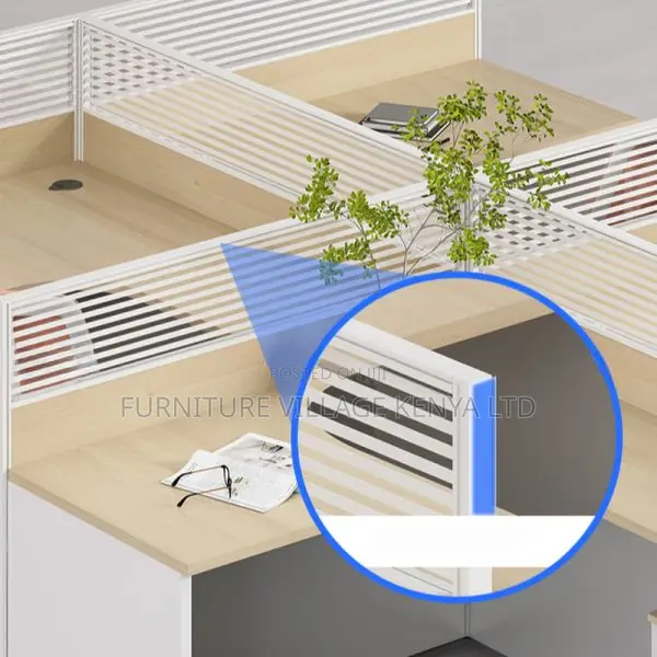 Workstations: Modular 4-Person Shared Collaboration Desk
